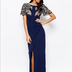 Virgo’s Lounge Dress with beaded shoulders